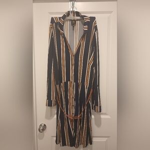 Striped Long Sleeve Dress